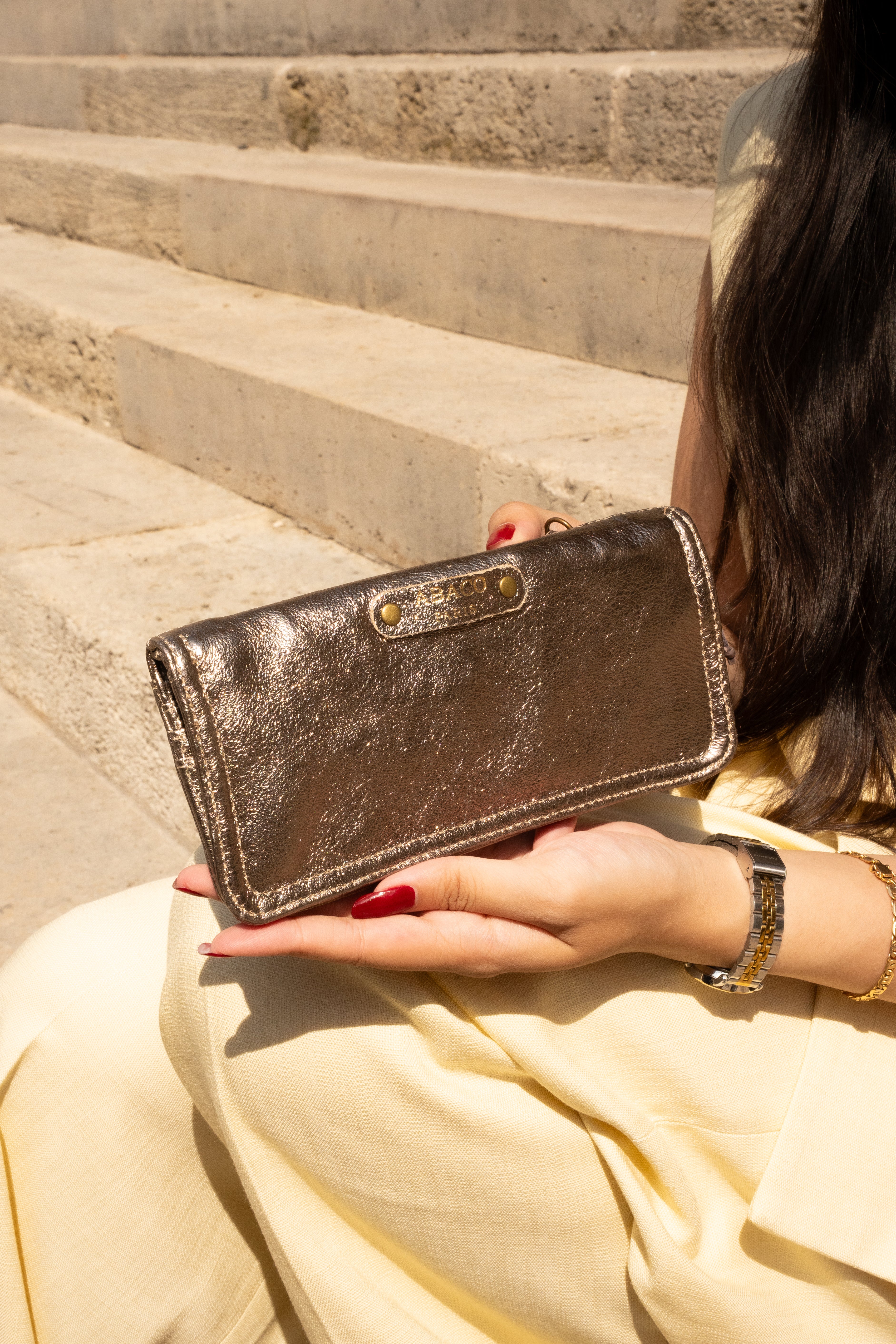 Cartera Nina - Bronce brillante