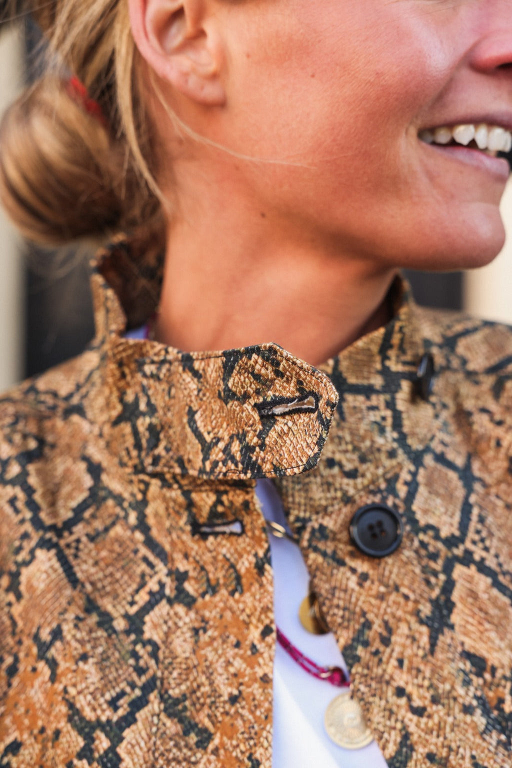 Sobrecamisa Anne de pitón