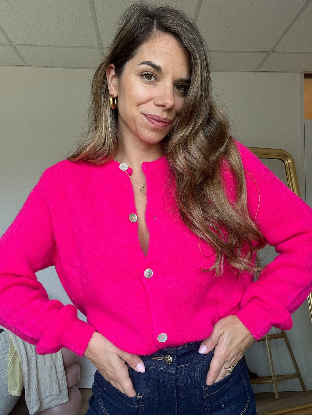 Fuchsia Léonie Wool Knitwear