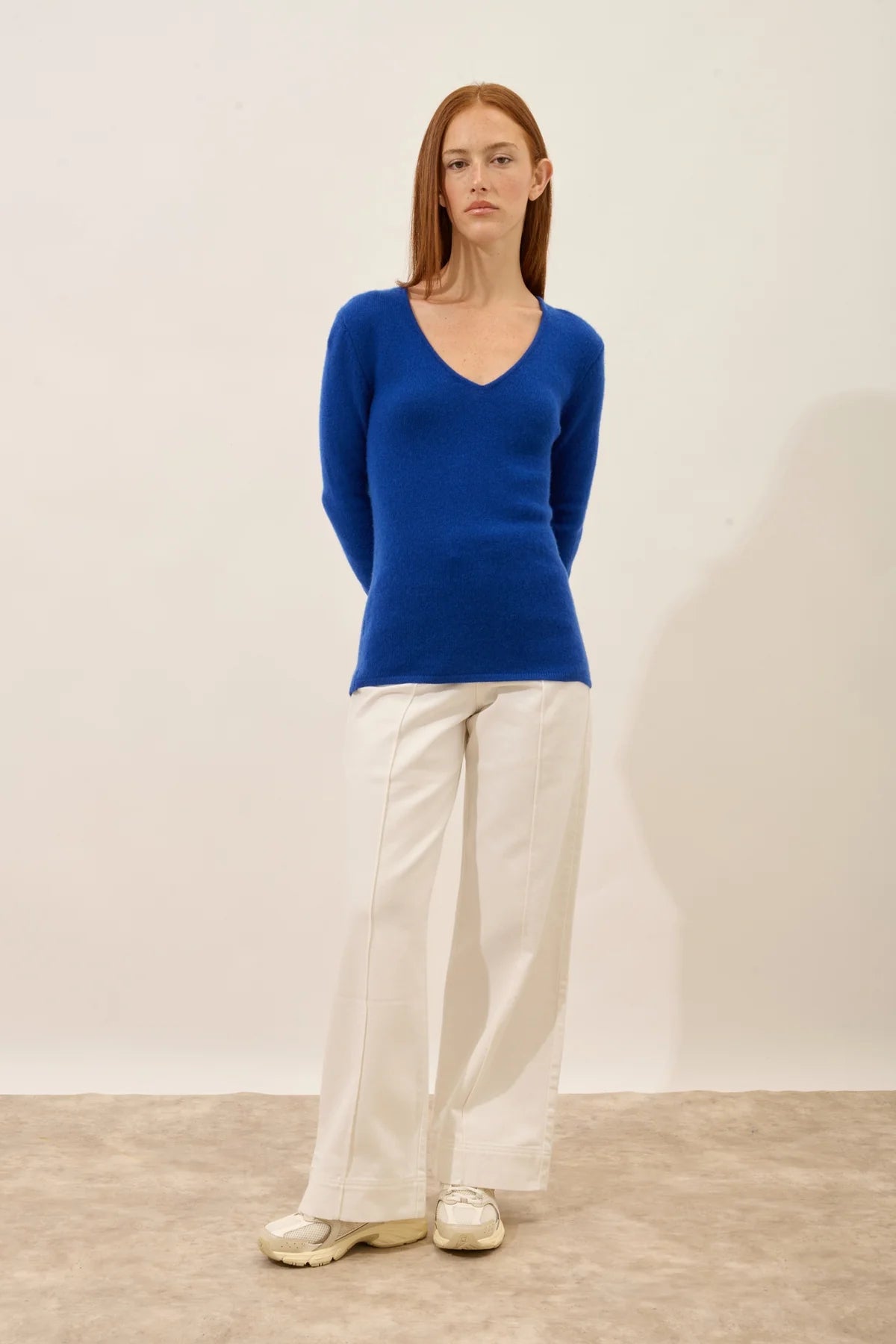 Pull Col V 4 Fils Abby - Outremer