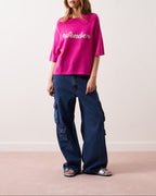 Absolut Cashmere - Jersey Mcr 3/4 Elea con cuello redondo - Wonder Lollipop - 100% Cachemira 12Gg - Mujer