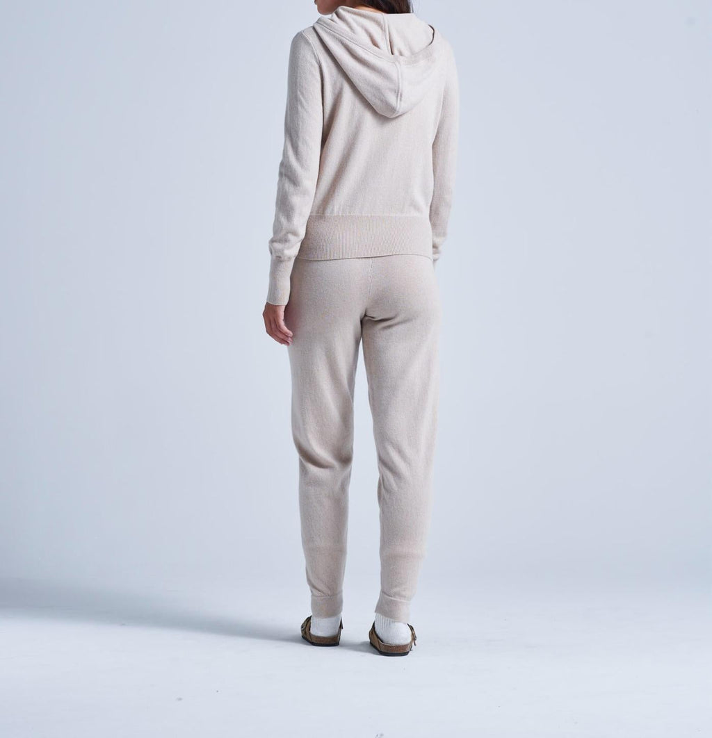 Absolut Cashmere - Ella Long-Sleeve Zip Hooded Cardigan - Greige - Women
