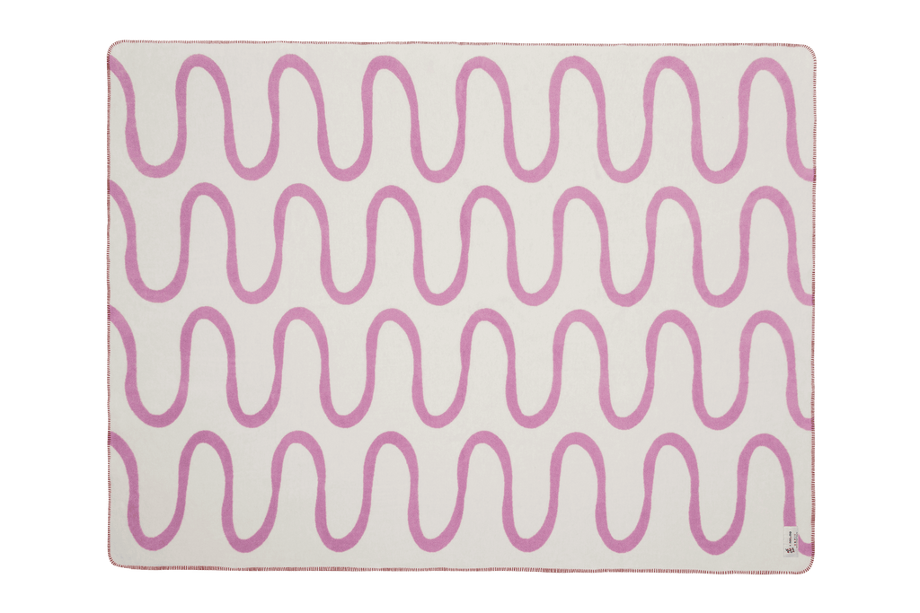 Swirl Throw - Lilac Fluff & Cream Beige