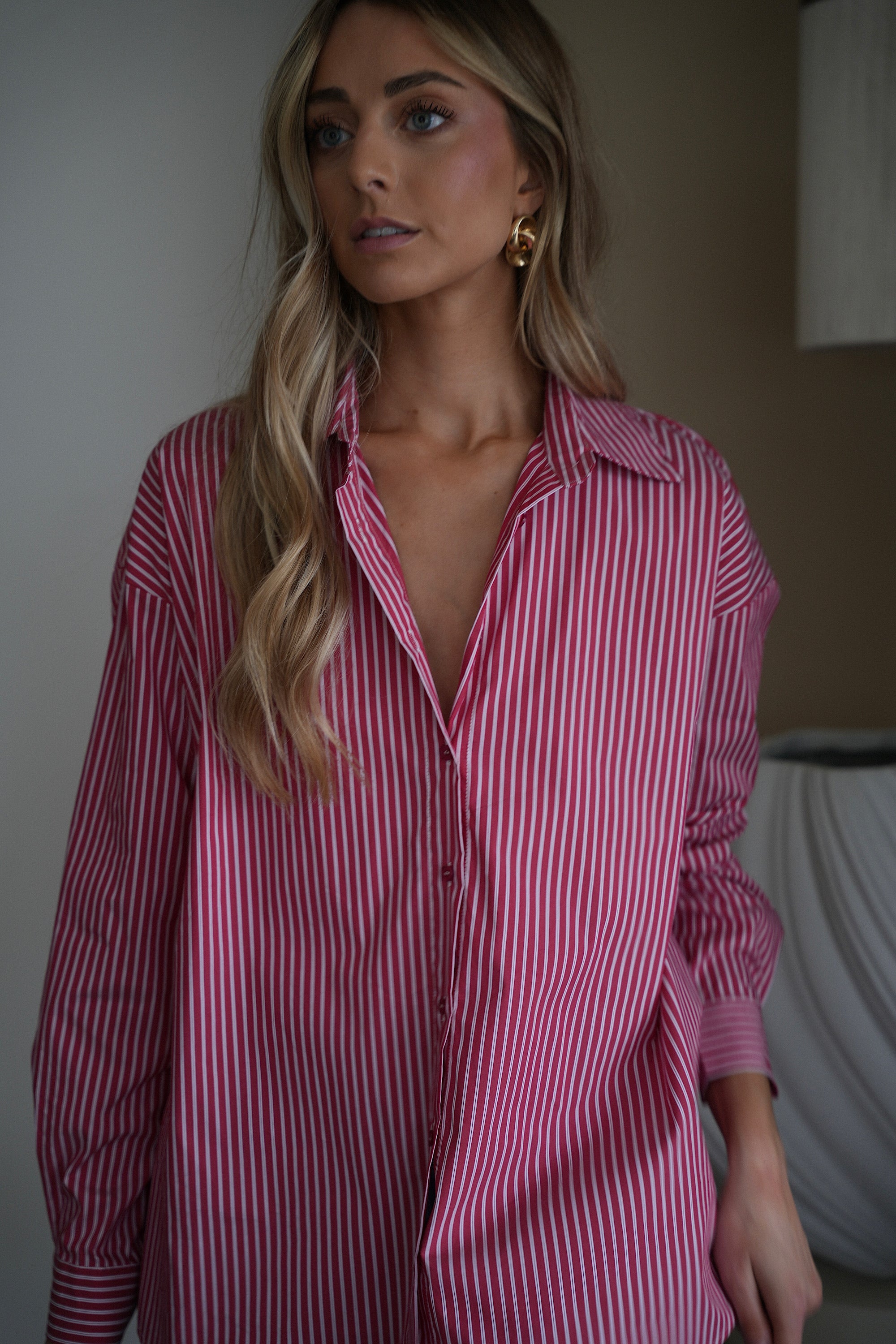 Chemise Rayée Sacha - Rouge