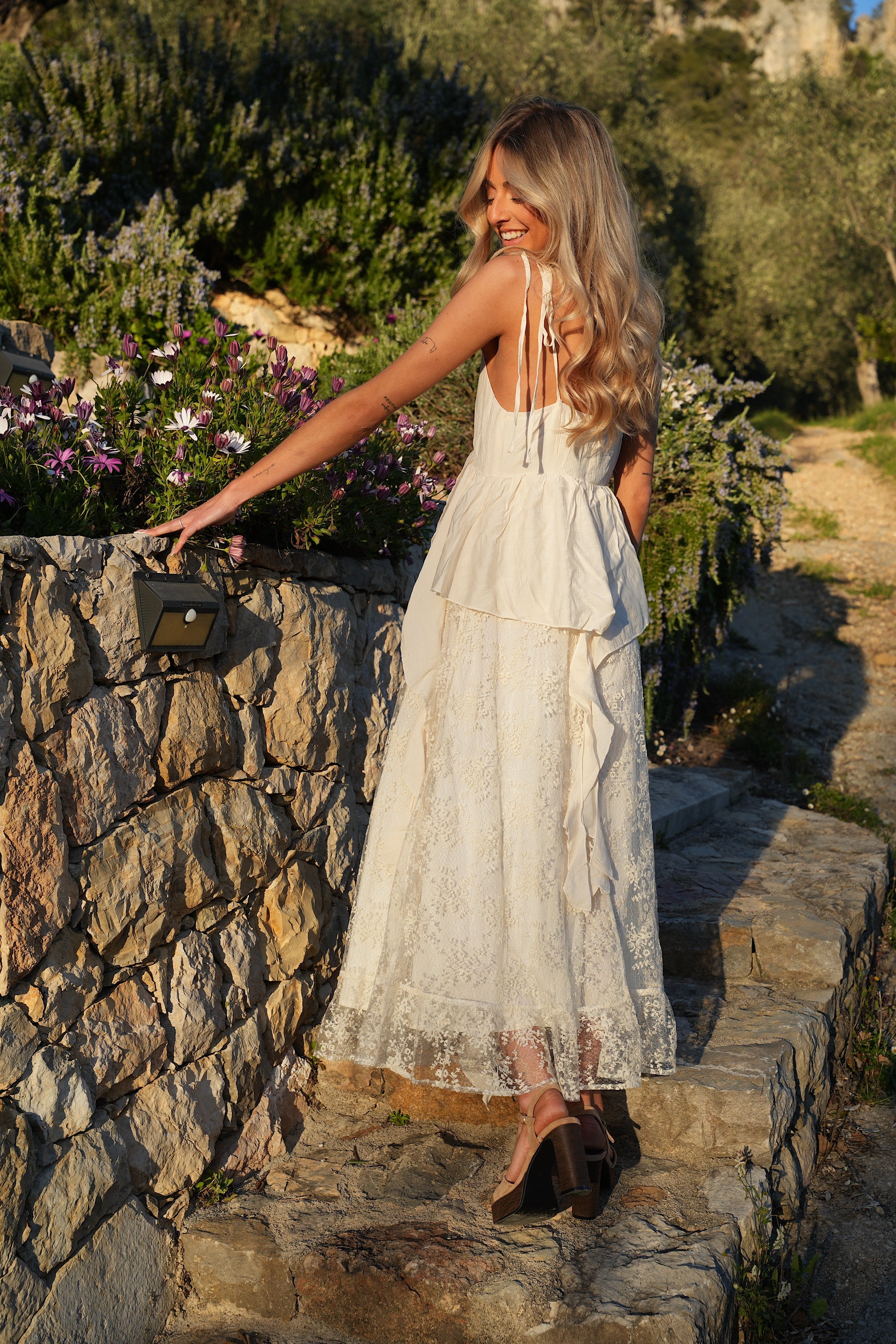 Robe Longue Rebecca - Crème