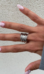 Bold Static Laced Ring
