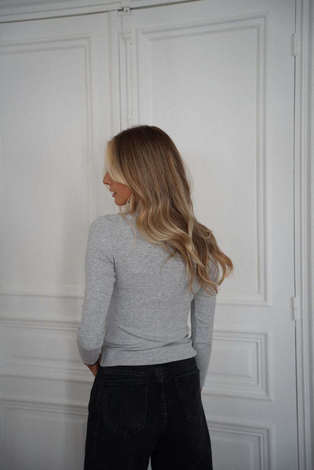 Pull Fin Polly - Gris