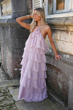 Robe Volantée Ava - Lila