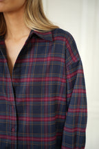 Chemise À Carreaux Amanda - Bordeaux
