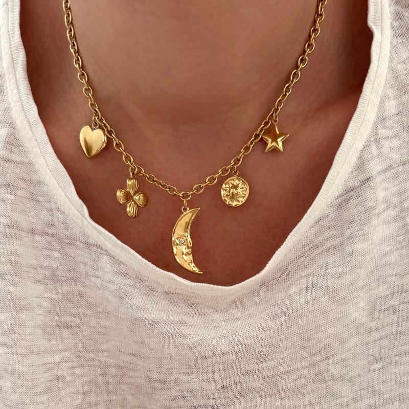 Collier "Moon" Acier