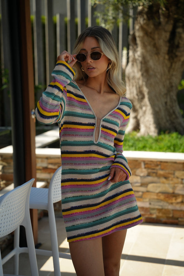 Robe En Crochet Arty - Colorée