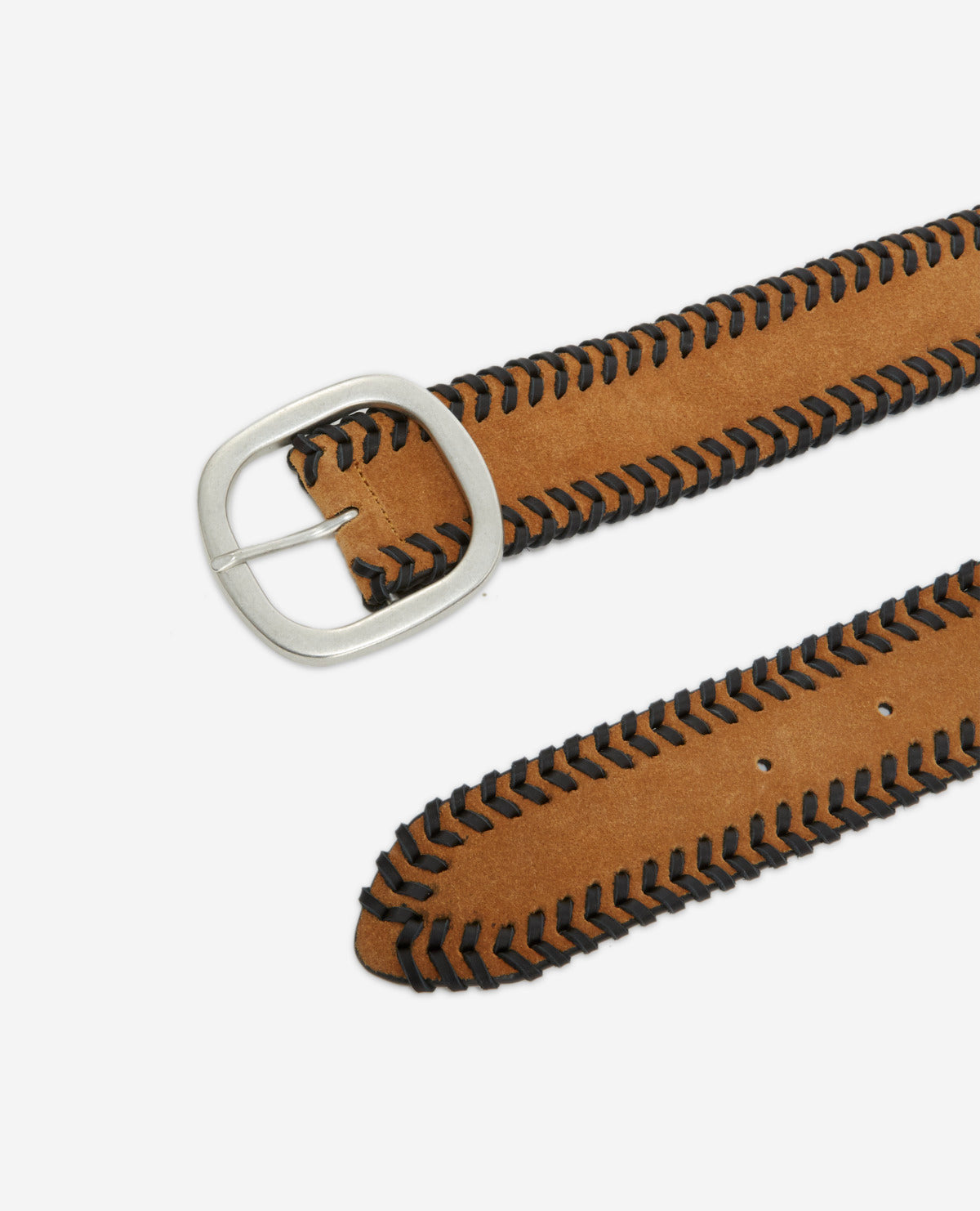 The Kooples - Cinturón Mujer Ante Camel Detalle Trenzado - Mujer