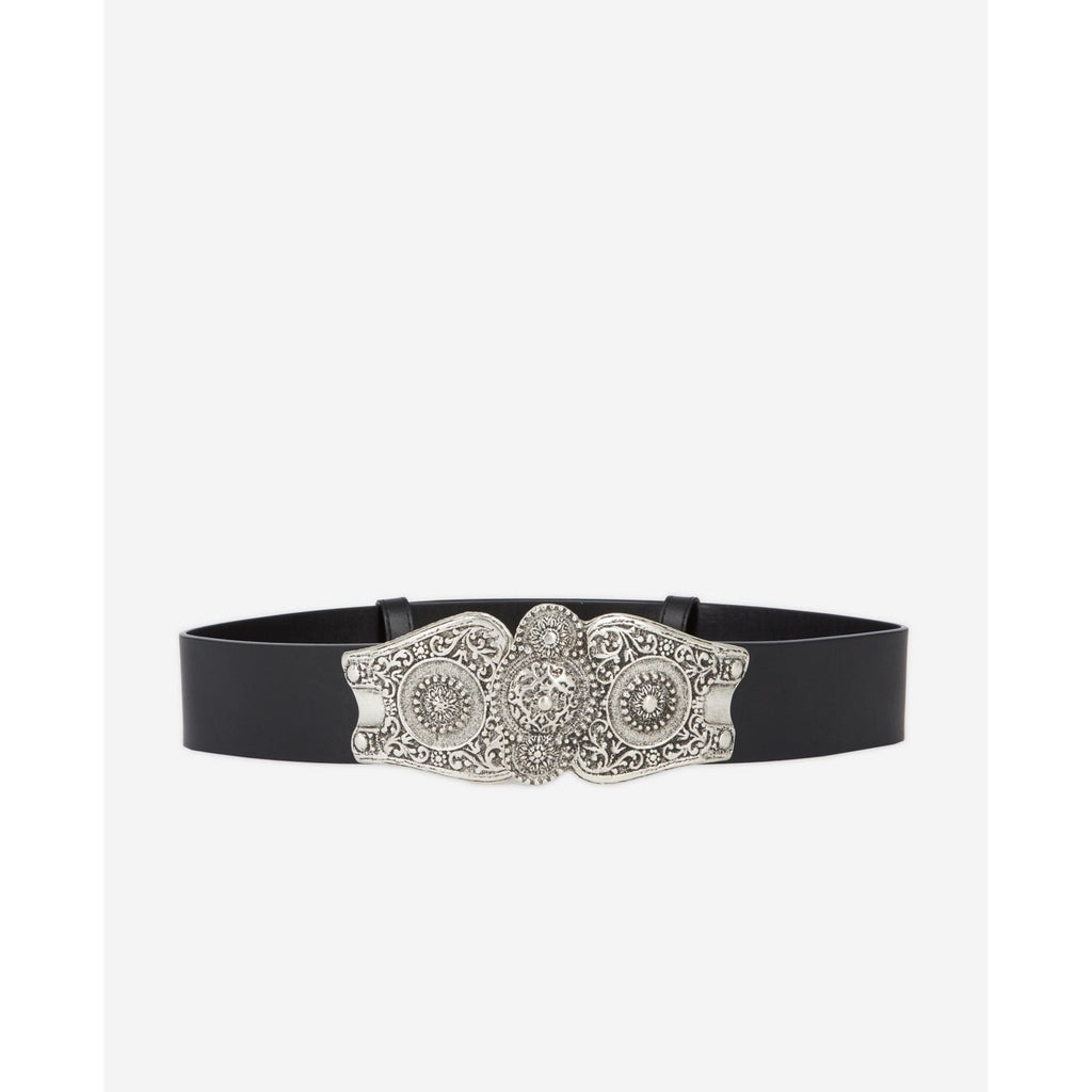The Kooples - Ceinture En Cuir - Noir - Femme