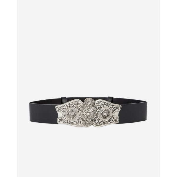 The Kooples - Ceinture En Cuir - Noir - Femme