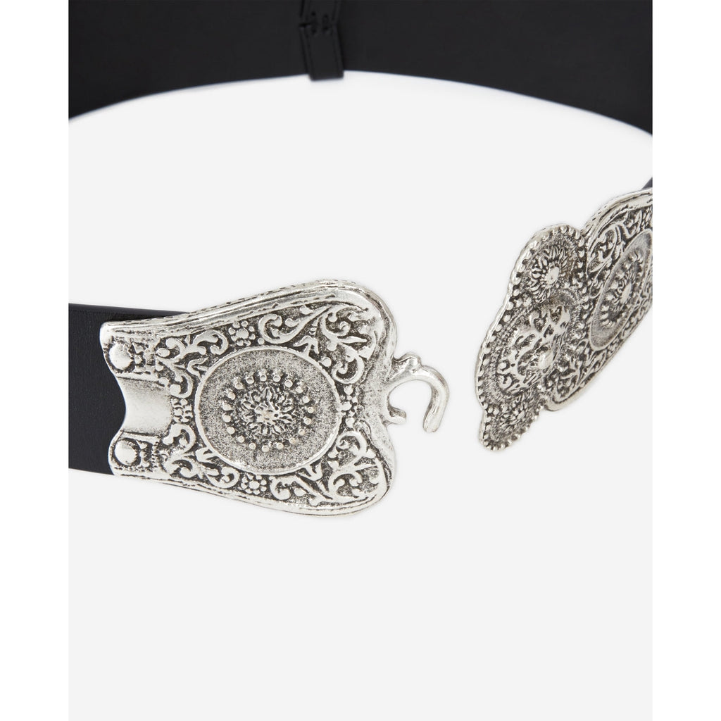 The Kooples - Ceinture En Cuir - Noir - Femme