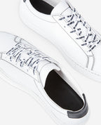 The Kooples - Leather Sneakers With Vinyl Insert - Women