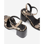 The Kooples - Sandales À Talons En Cuir De Veau - Beige - Femme