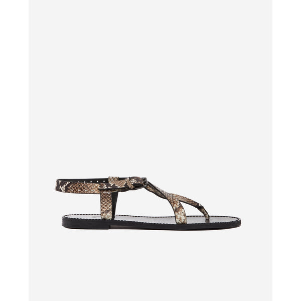 The Kooples - Leather Sandals - Beige - Women