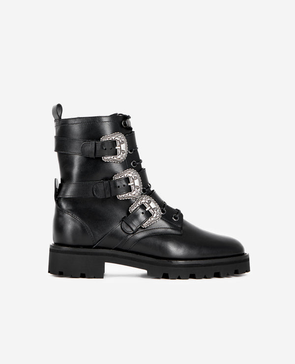 The Kooples - Bottes Rangers Avec Triple Sangles