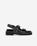 The Kooples - Sandales En Cuir De Chèvre - Noir - Femme
