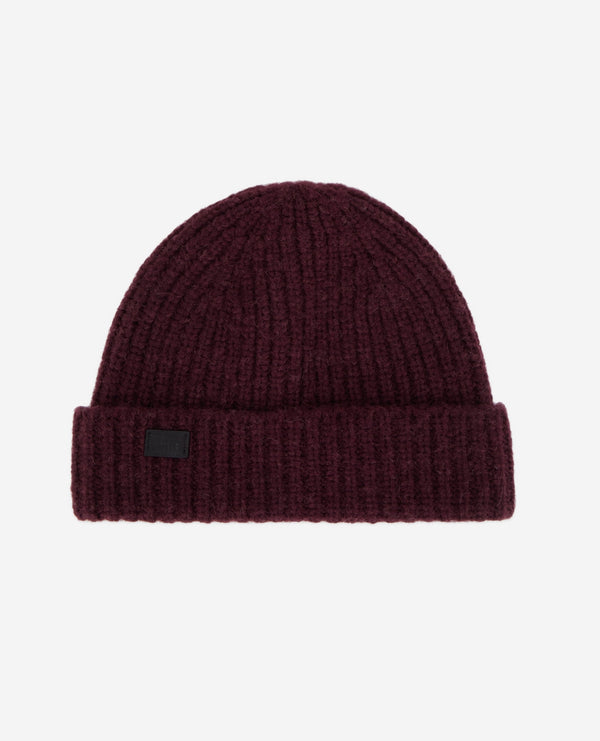 The Kooples - Wool Beanie - Burgundy - Women