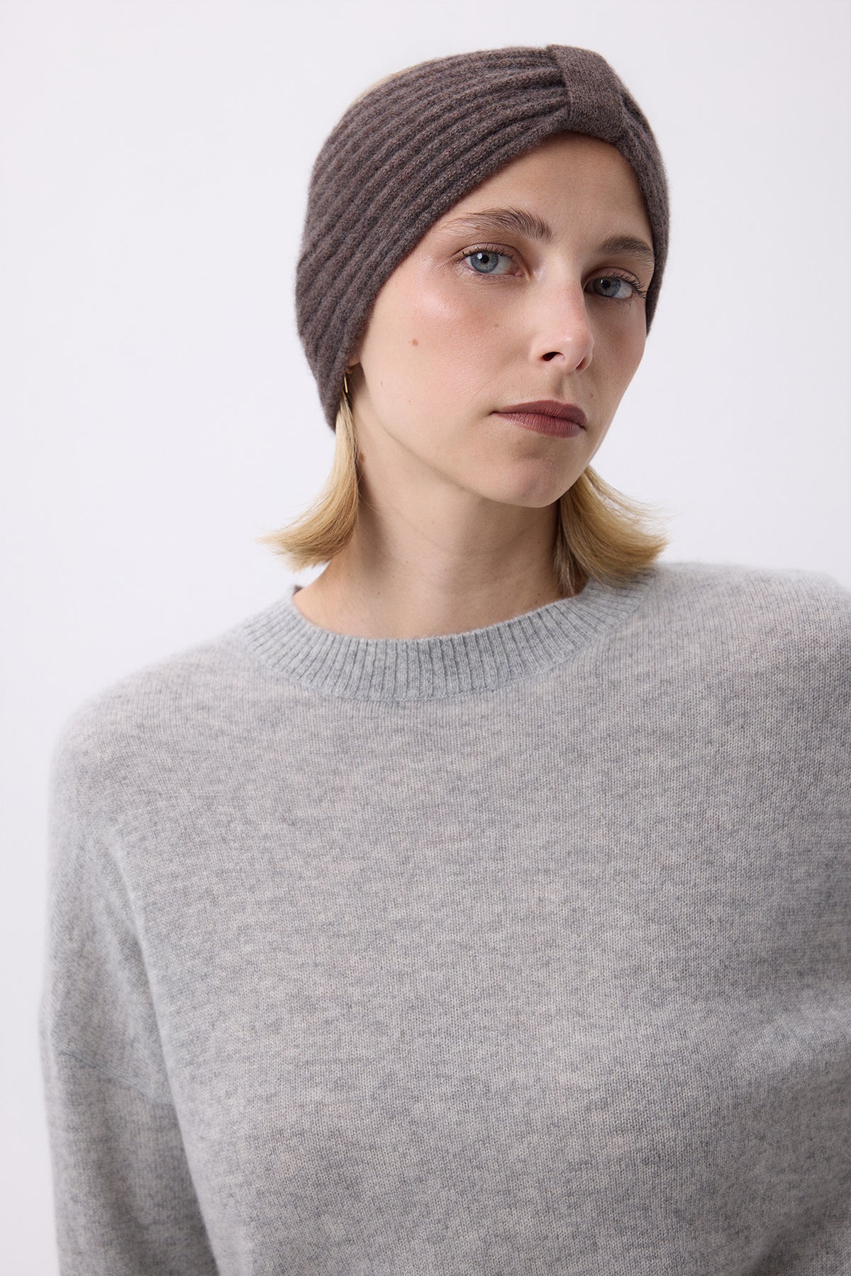 Stirnband Agata – Meliertes Braun – Damen