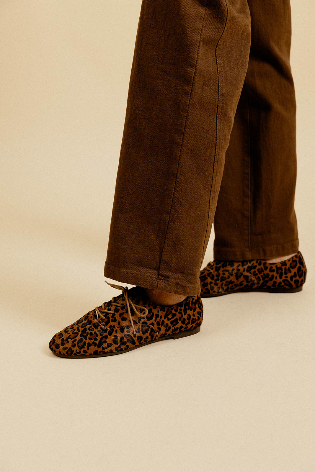 Derbies Soline - Léopard Marron