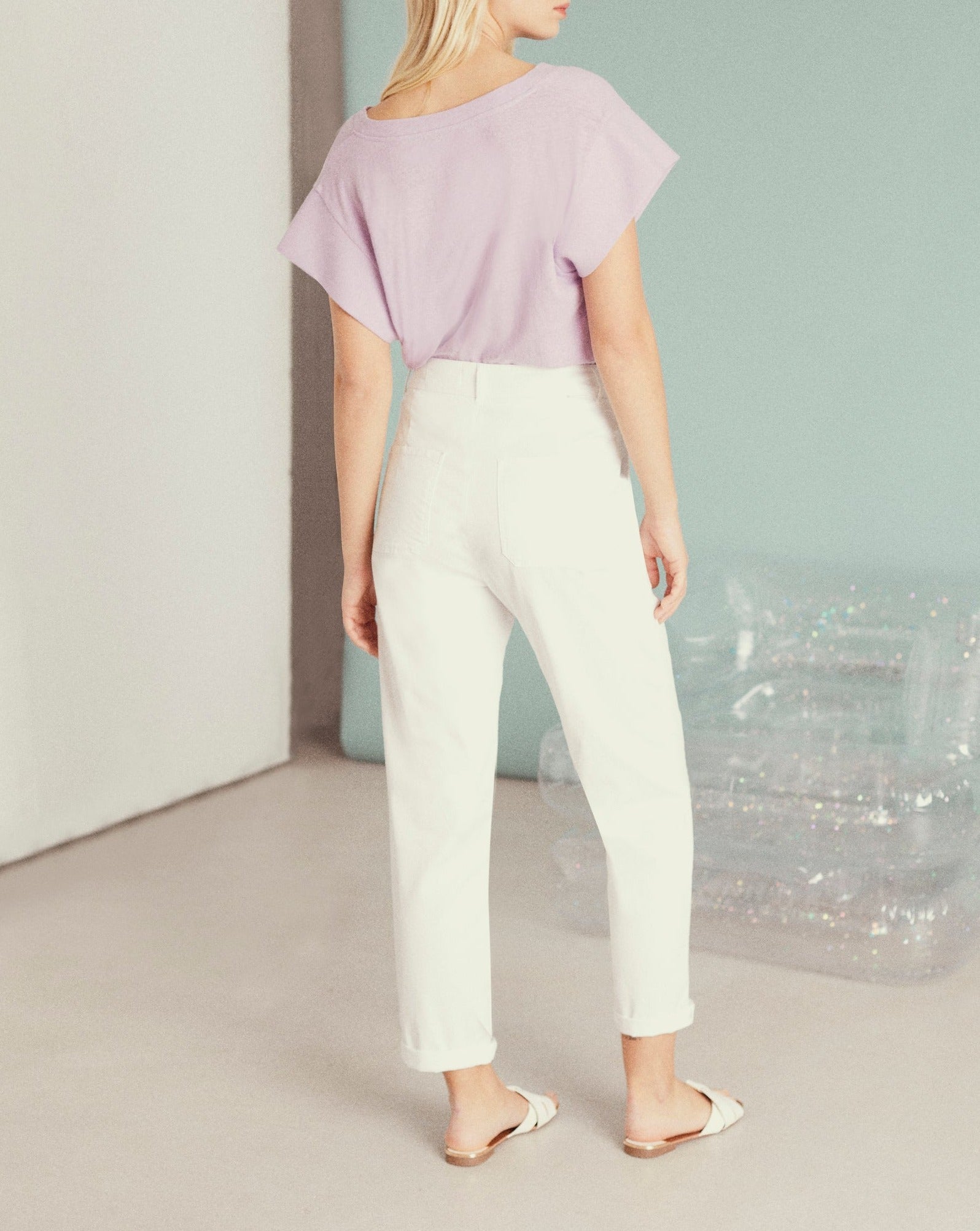 Pantalon Cargo Aimy - White - Femme