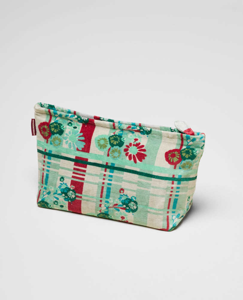 Velvet Wash Bag - Dundee sauge