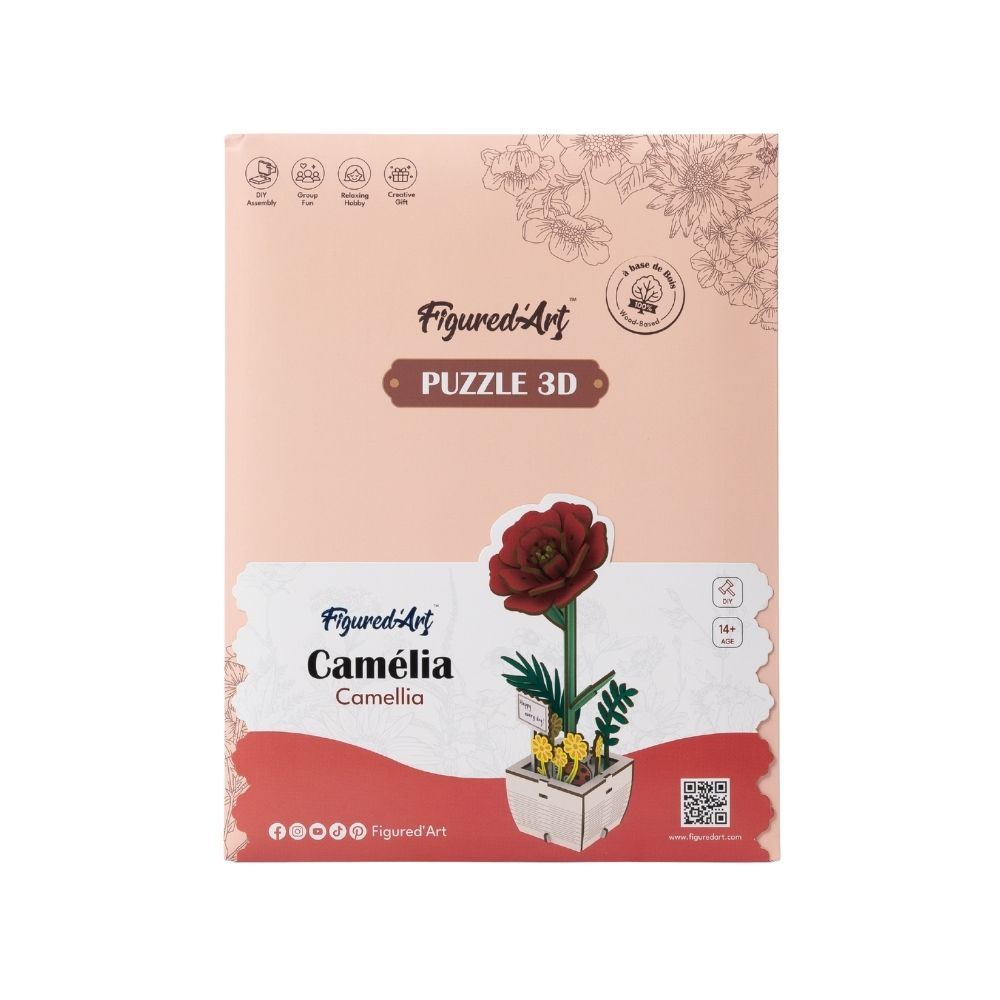 3D Puzzle - Camellia