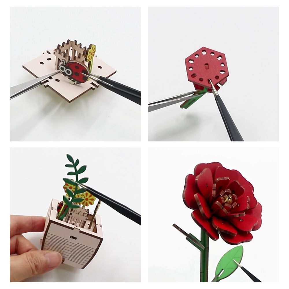 3D Puzzle - Camellia