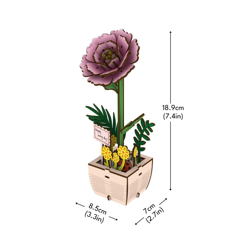 Puzzle 3D - Pivoine