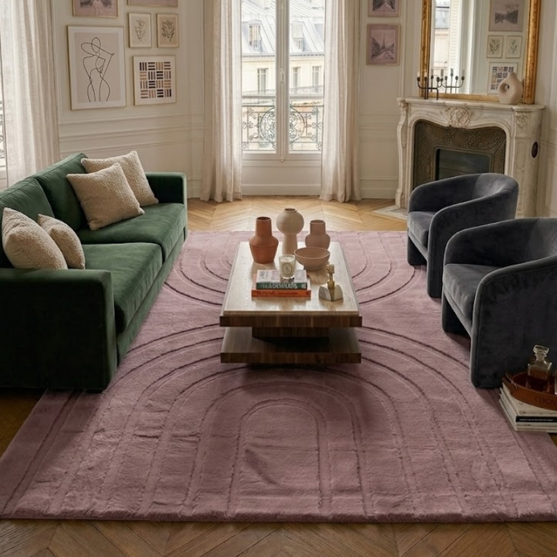 Alaska - Tapis D'Intérieur - Polyester - Rose