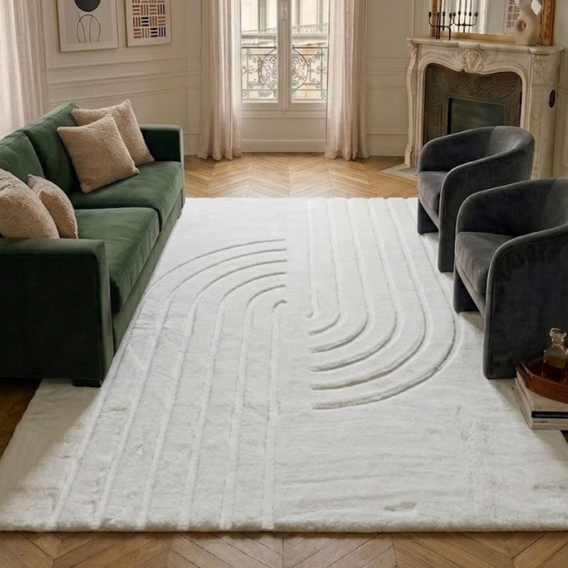 Alaska - Alfombra Interior - Poliéster - Blanco