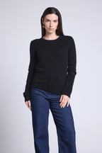 Pull Col Rond Alba - Noir - Femme