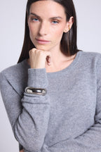 Jersey de cuello redondo Alba - Gris oscuro - Mujer