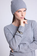 Jersey de cuello redondo Alba - Gris oscuro - Mujer