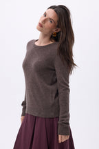 Pull Col Rond Alba - Marron Chine - Femme