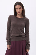 Pull Col Rond Alba - Marron Chine - Femme