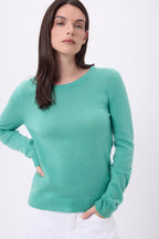 Alba Crew-Neck Jumper - Pastel Green - Women