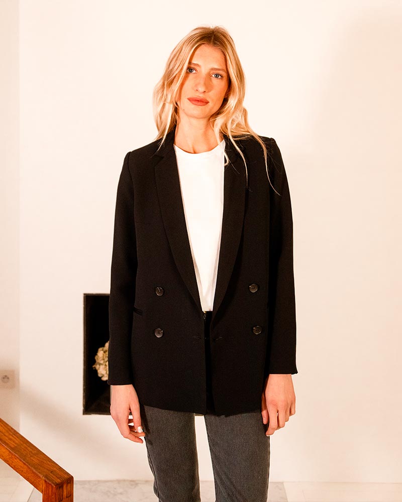 Blazer Albert - En Crepe Noir