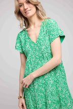 Short Dress Short Sleeves - Green