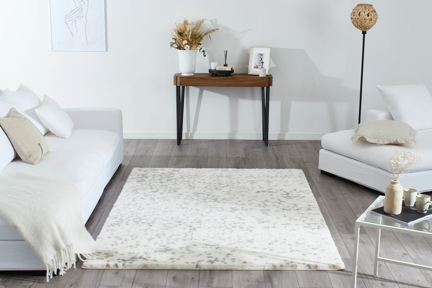 Alena - Alfombra Interior - Poliéster - Beige