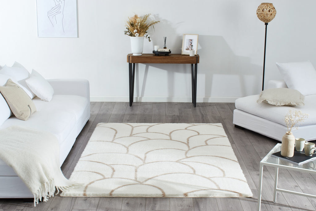 Alena - Alfombra Interior - Poliéster - Crema