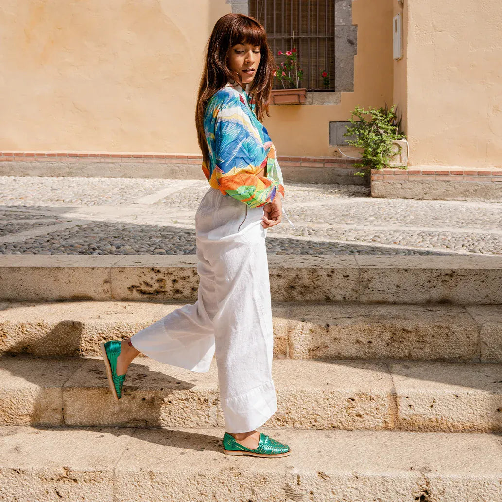 Huaraches Alegre - Verde Esmeralda