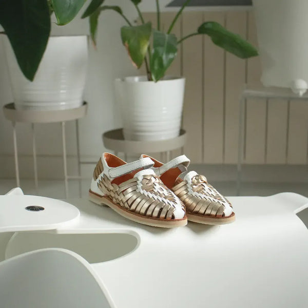 Huaraches Alegria - White Champagne