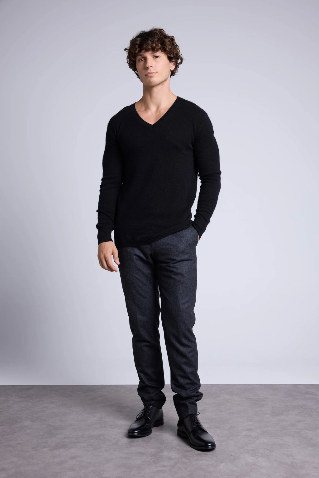 Pull Col V Alex - Noir - Homme