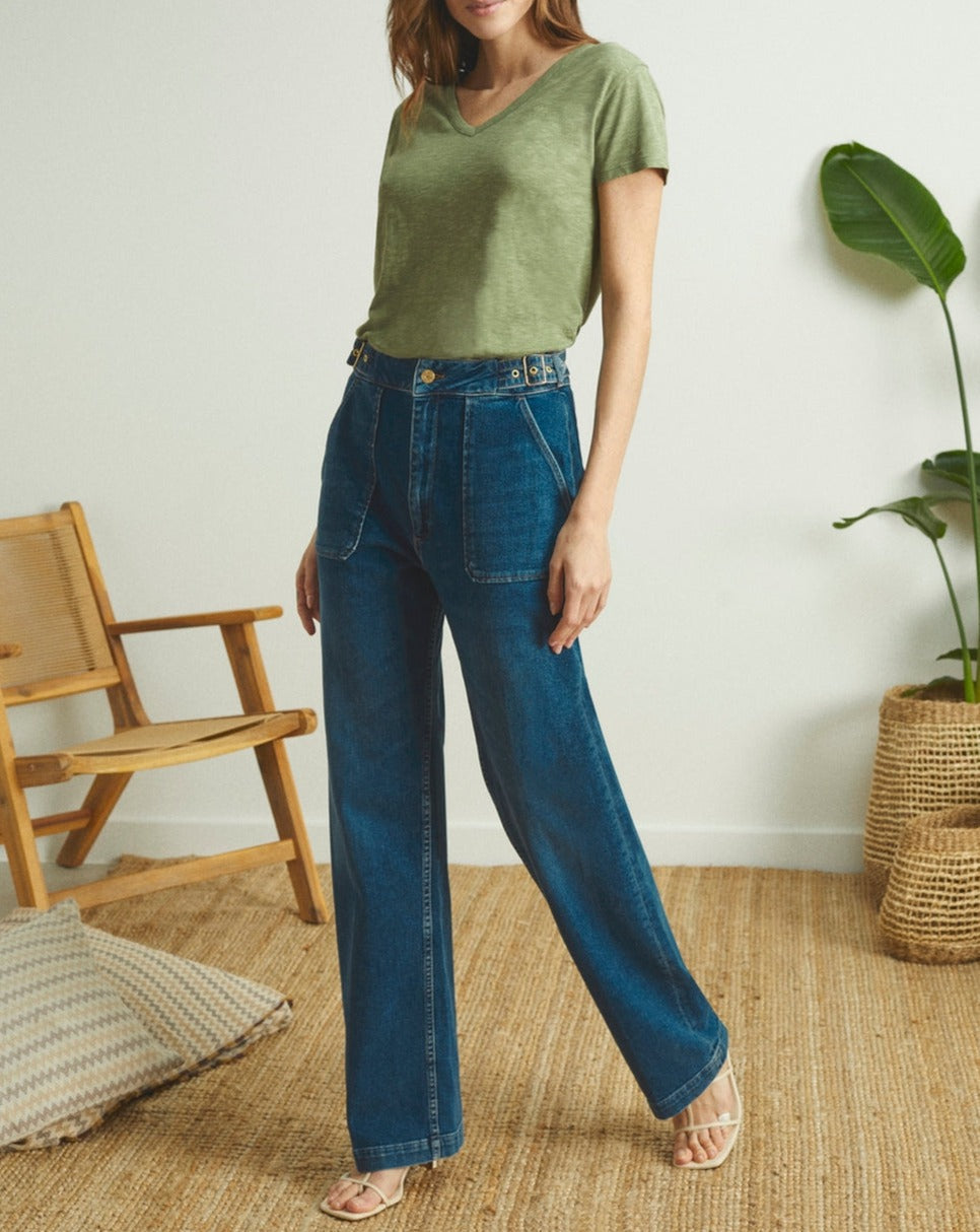 Alexa Straight Jeans - Denim B-349 - Women