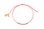 Pulsera de cordón Alexandra rosa coral