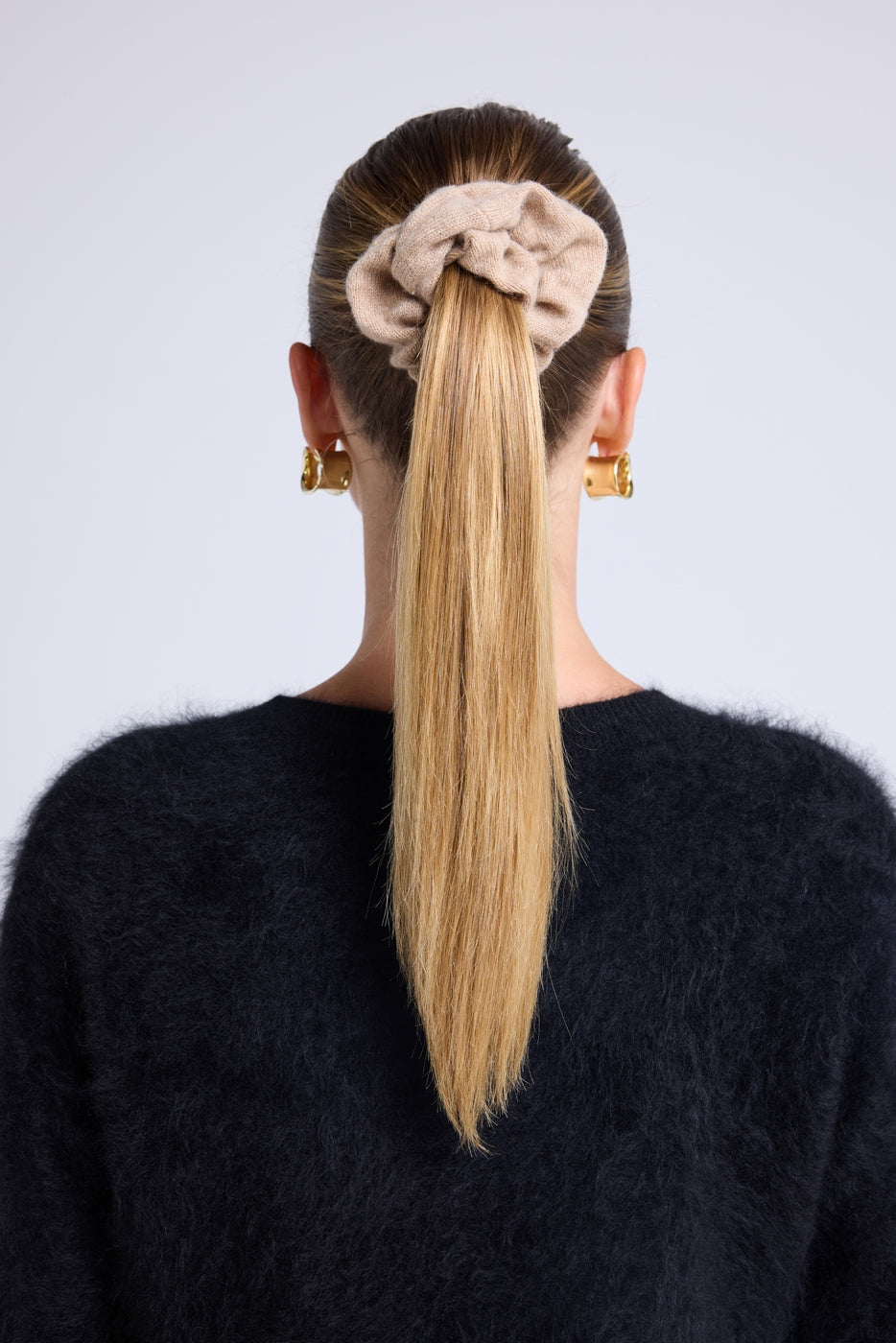 Alexia Hair Scrunchie - Cream Beige